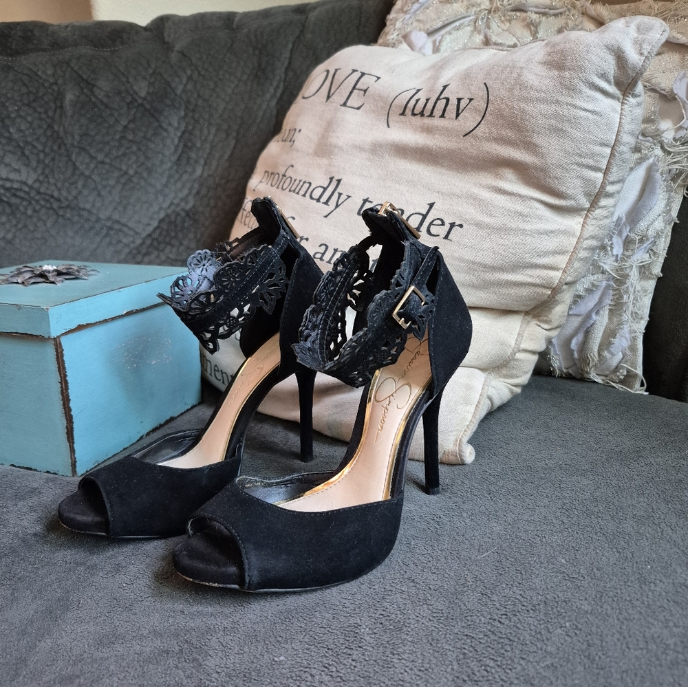 Jessica Simpson Black High Heels Classic Pumps